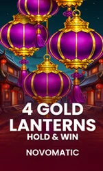 4 Gold Lanterns Hold & Win